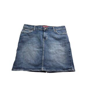 Vintage Y2K Aeropostale Womens Straight Denim Skirt Size 11/12 Blue Above Knee